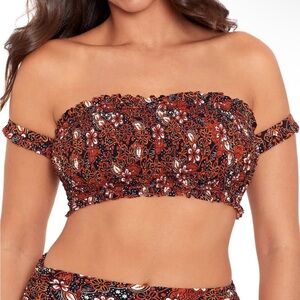 SkinnyDippers Swim Top Sz S